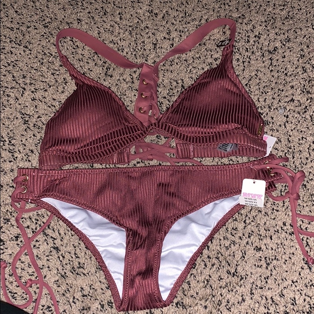 PINK bathing suit.
